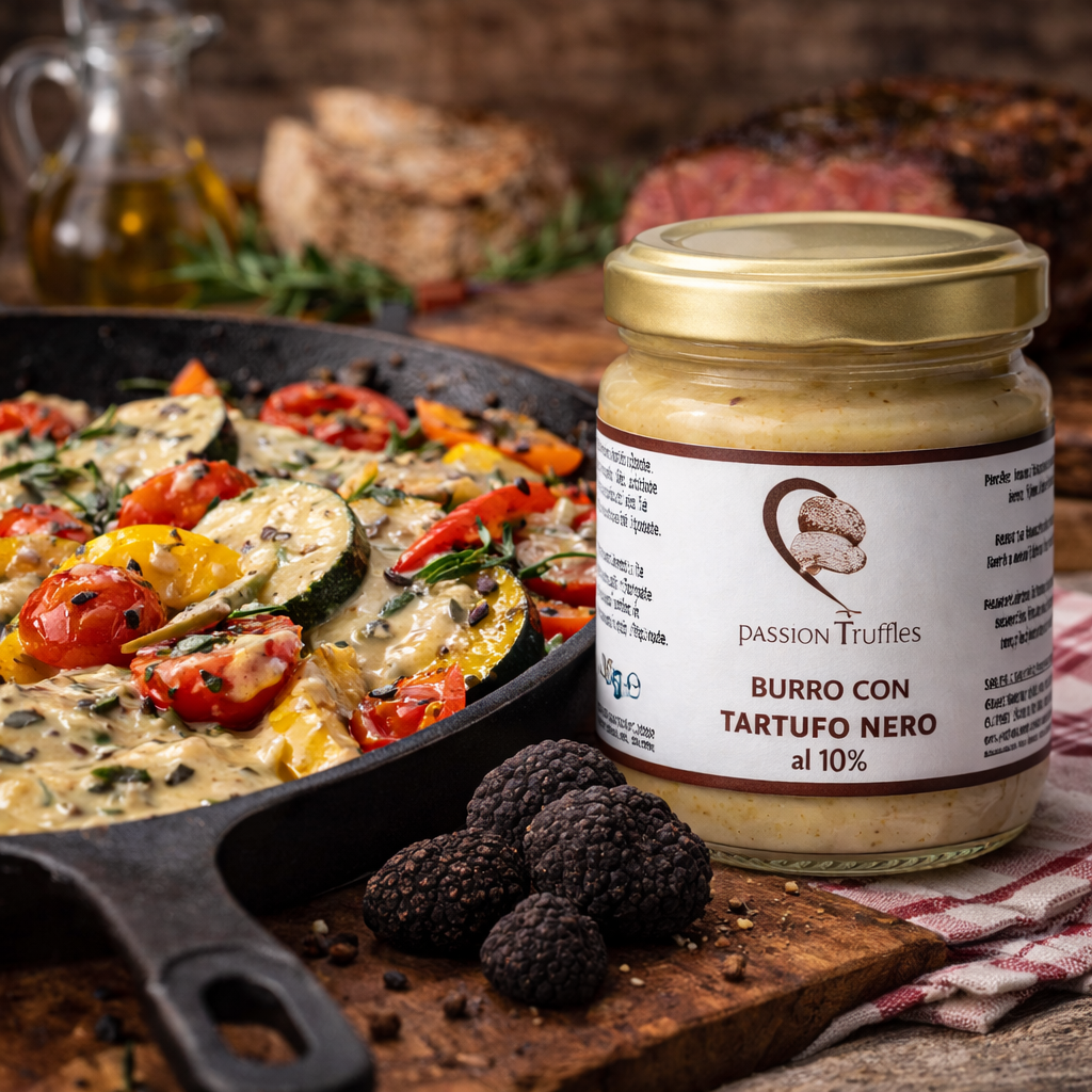Trüffelbutter Schwarz - Burro al tartufo nero 80g 
