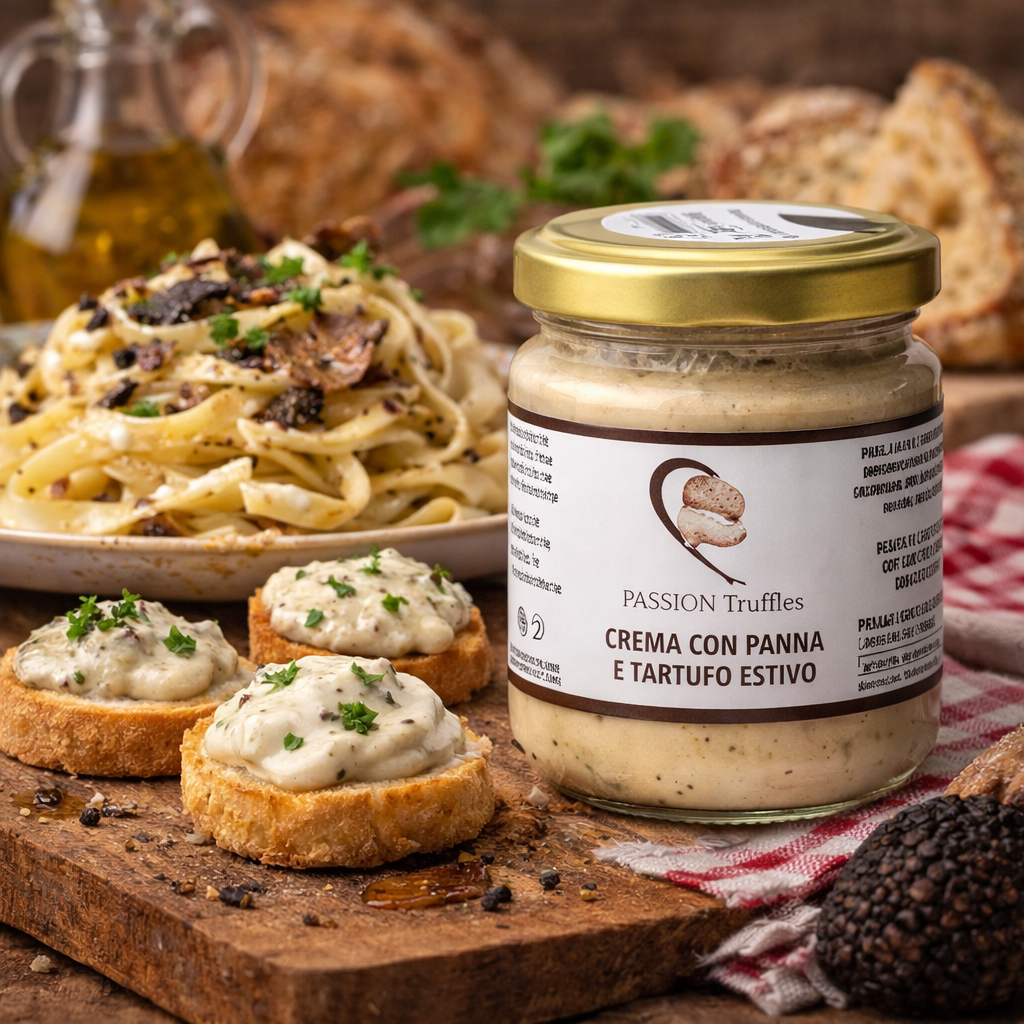 Crema con Panna e Tartufo Estivo - Sahne und Sommertrüffelcreme 130g